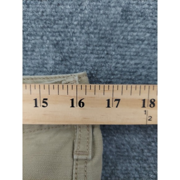 Levis Pants Cargo Crop Capri Pants Womens 10 Beige Cotton Y2K Utility Outdoor - Picture 9 of 11